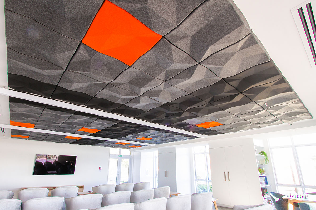 T&R Interior Systems - FOCUS 3D Acoustic Tiles - Suspended Ceiling (OROQI)
